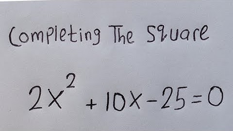 How To Solve Quadratic Equations By Completing The Square... | Simple Step By Step Techniques...