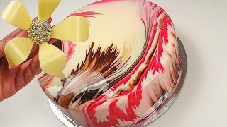 How to make crazy Mirror glaze cake  [ Fruit Cheesecake ] | Cheesecake cu glazura oglinda