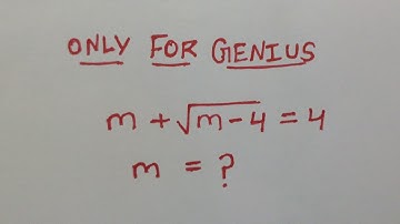 Nice algebra square root simplification olympiad problem || only for genius || find m ?