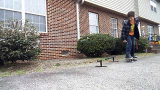 My First BS Feeble Grind on a Rail
