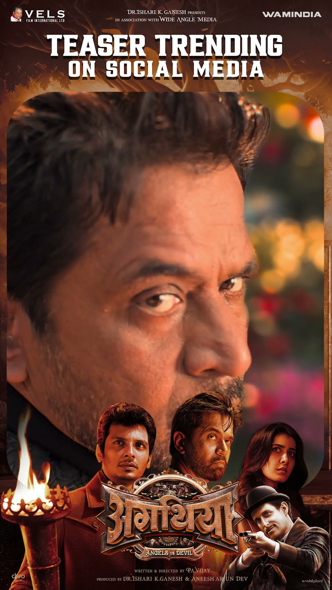 Aghathiyaa - Angel Vs Devil | Teaser Trending On Social Media | Jiiva | Raashi Khanna | Arjun Sarja