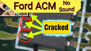 Ford ACM (Audio Control Module) No Sound, Flashing Clock / TIme , Popping Noise