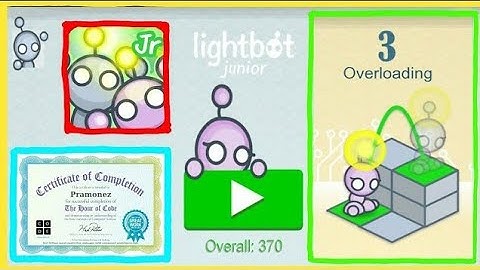 Lightbot Jr Coding Puzzles - OVERLOADING Level 5
