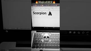 😱MS Word me Scorpion Symbol kaise banaye? 🦂| Scorpion Symbol in MS Word #msword #shorts #symbol #bgm