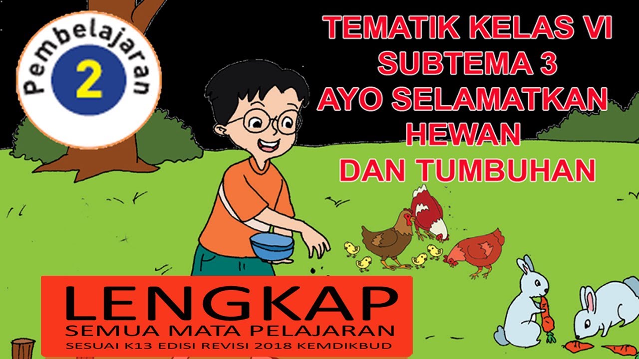 Tematik Kelas Vi Tema 1 Subtema 3 Pembelajaran 2 Ayo Selamatkan Hewan Dan Tumbuhan Youtube