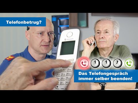 Telefonbetrüger: Telefonverbindung selber beenden