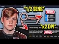 Why Mongraal *HALFED* his Sensitivity & *DOUBLED* his MOUSE DPI! (Explained)