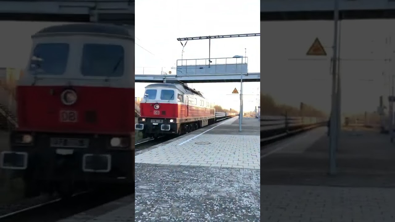 Rostock: Durchfahrt G&uuml;terzug mit einer vorgespannten BR232 in Rostock Kassebohm