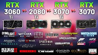 20 Games on RTX 3060 Ti vs. RTX 2080 Ti vs. RTX 3070 Ti vs. RTX 3070 in 2023 - 1080p