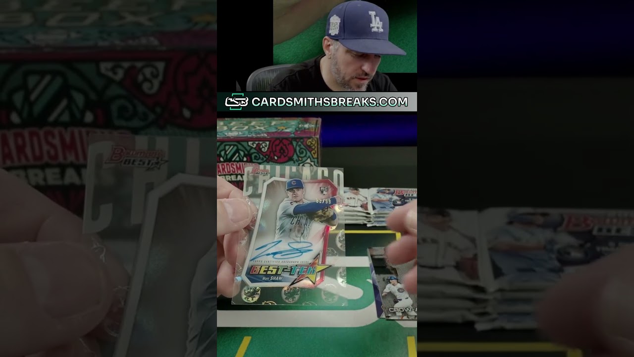 2025 Bowman's Best Matt Shaw Best Tek Auto #baseballcards #topps #tradingcards #fanatics #thehobby