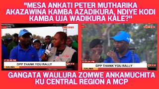 ALFRED GANGATA WAS DRAWN TODAY IN SALIMA WHILE THANKING PEOPLE FOR VOTING FOR HIM UNTIL HE REVEAL...