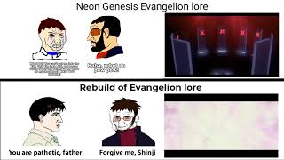 Neon Genesis Evangelion lore vs Rebuild of Evangelion lore