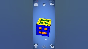 How to make a face pattern with 5 × 5 cube........it