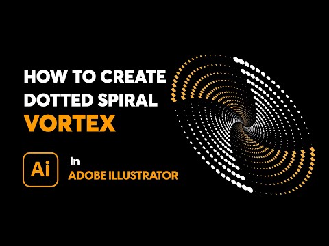How to Create Dotted Spiral Vortex | Adobe Illustrator CC 2023 | Tutorial