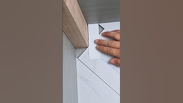 Perfect Corner Tile Laying Trick! - Pro Method #homedecoration #tiles