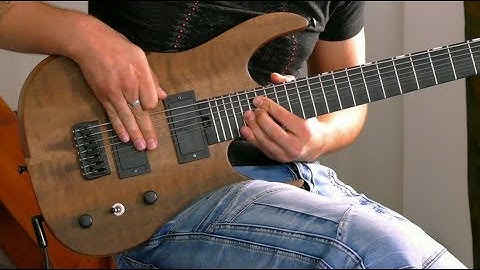 Hufschmid 7 string baritone - demo by Julien Lamarre !