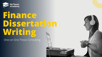 Finance Dissertation Writing - MyThesis Academy
