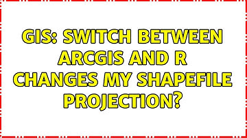 GIS: Switch between ArcGIS and R changes my shapefile projection? (2 Solutions!!)
