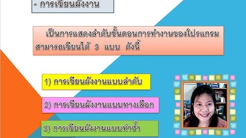 หน่วยที่ 2 การออกแบบโปรแกรม (ตอนที่ 2 : การเขียนผังงาน Flowchart)