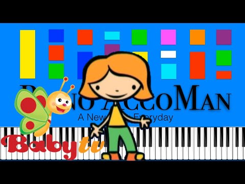 Mixed Up Mary Theme Song BabyTV Slow EASY Medium 4K Piano Tutorial