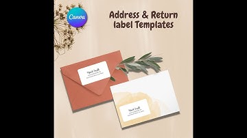 CANVA Return Address Labels template tutorial guide to change in CANVA Free Account  @razzleTechS