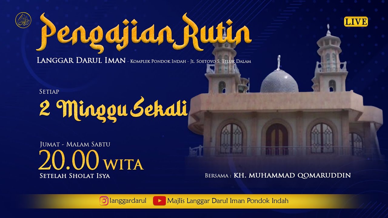 Pengajian Rutin 2 Minggu sekali Bersama KH. Muhammad Qomaruddin (Guru Busu) 30 JANUARI 2026