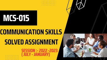 MCS-015 2ND PART BCA 2022-23|| IGNOU BCA ASSIGNMENT|| ASSIGNMENT SOLUTIONS||