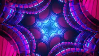 vj loop colorful abstract visuals with flashing strobes in