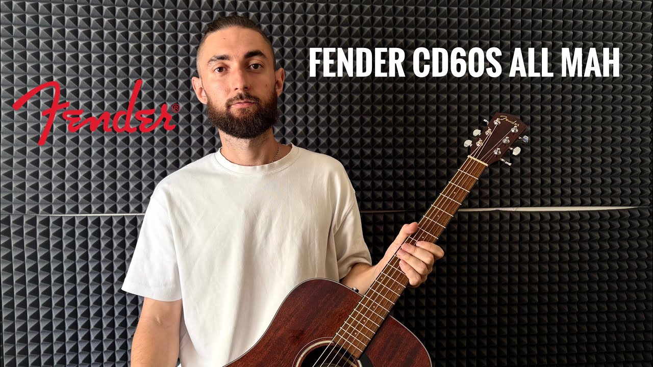 Fender cd60s all mah - YouTube