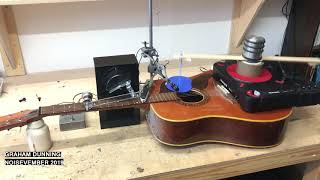 Noisevember 2019 Day 8: Guitar with auto-slide strummed by turntable