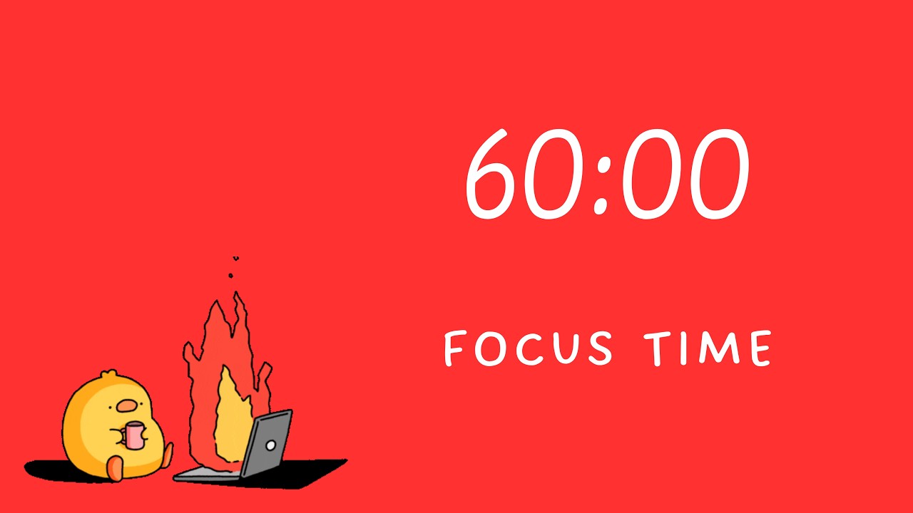 Deep Focus Timer ⏱️ | Pomodoro Session • No AI Music • Lofi Study - YouTube