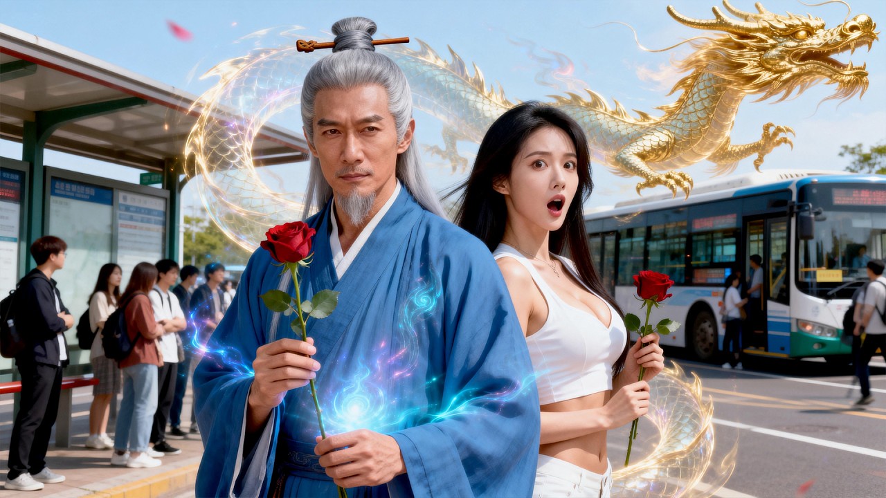 網戀奔現那天，我兄弟的後人卻賴上我了🤔?兩個女人一台戲，我只能假裝是普通人，看她們為我爭風吃醋!