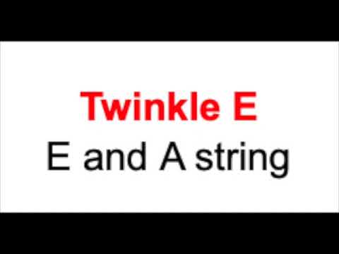 Twinkle E Rhythm (E and A string)