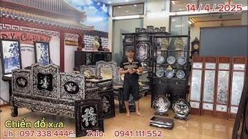 14/4/2025 trường kỷ gỗ trắc, tranh chữ, tranh tứ quý sứ, đĩa sứ, đĩa khảm ốc, khay trà, kệ bầy đồ