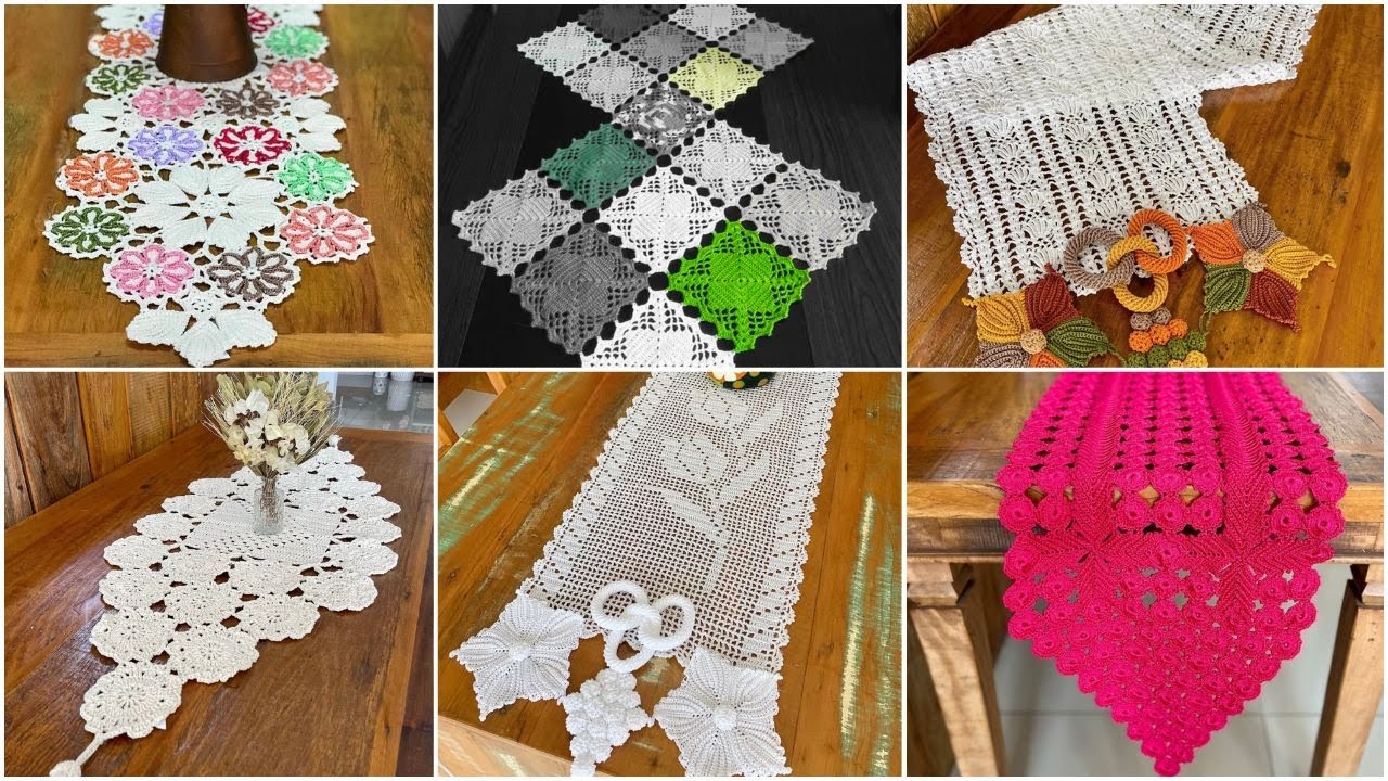 Very Fabulous Crochet Patterns/Lace Designs/Tabe Runners 🌹🌹🌹