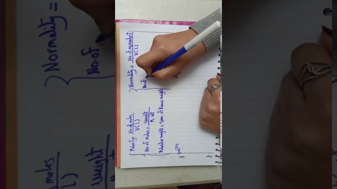 Molarity & Normality