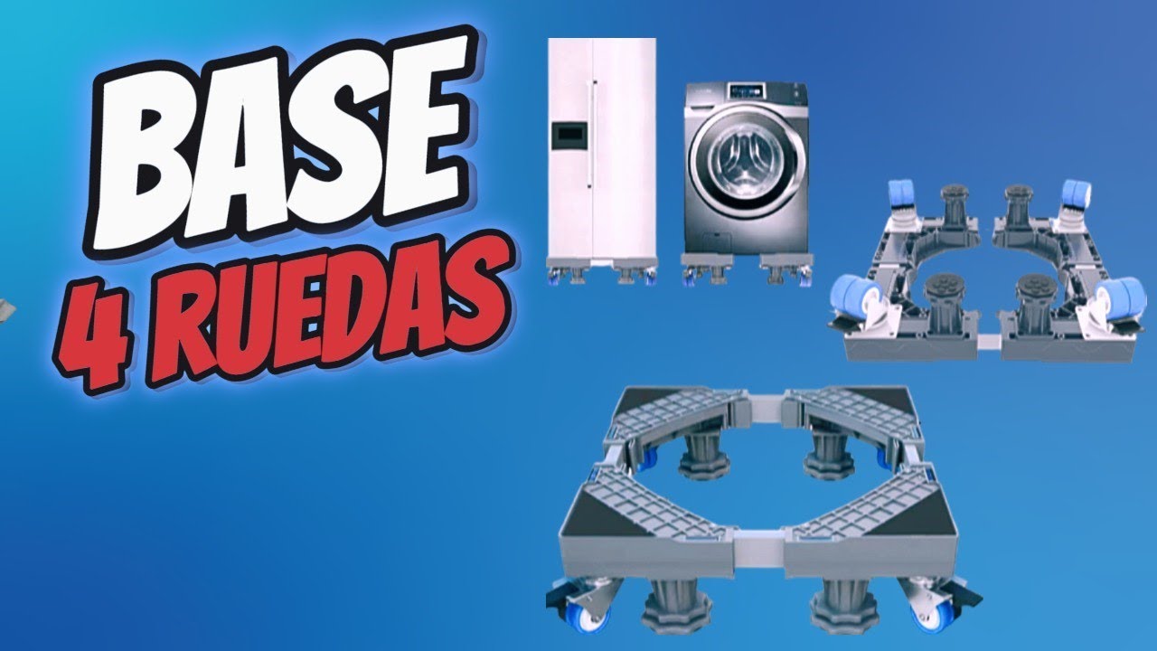 Base con 4 ruedas: ¡lo último en soporte para electrodomésticos! - YouTube