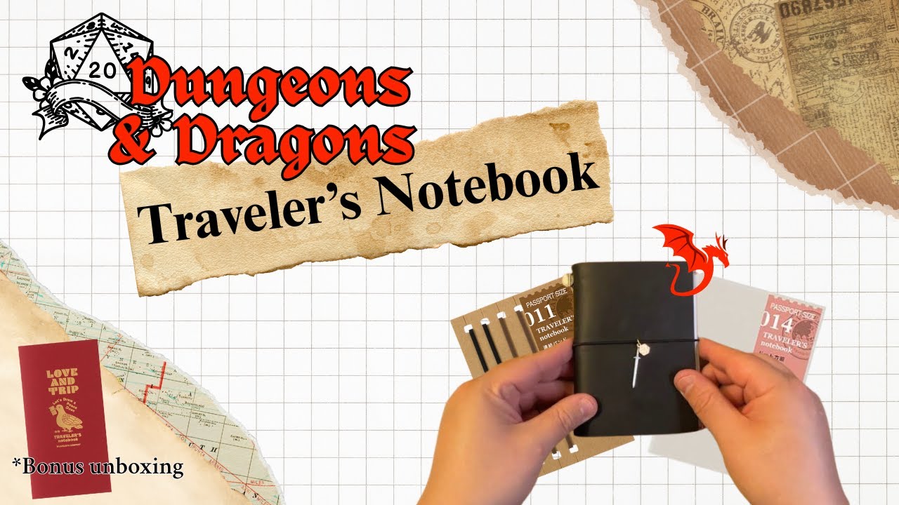 Setting up a Dungeon's & Dragons Traveler's Notebook