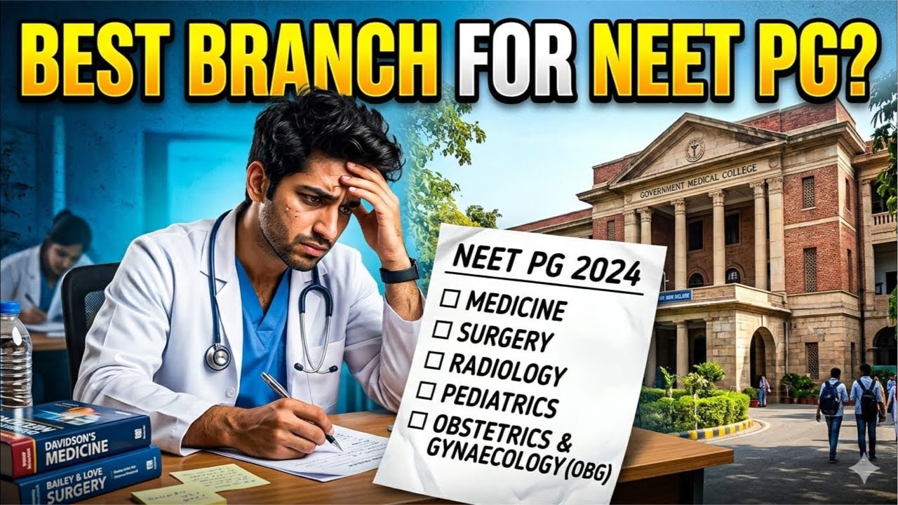 BEST branch for NEET PG? #neetpg #neetmotivation #resilience #reach #doctorslife #doctors #neetexam 