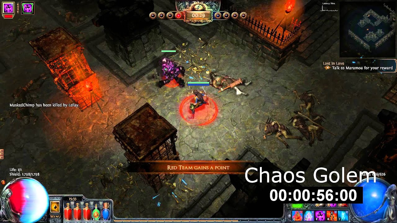 Golem Damage Comparison