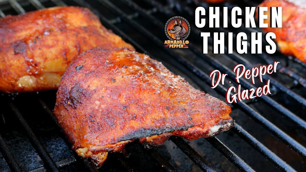 Dr Pepper Chicken Thighs on ASMOKE Pellet Grill YouTube