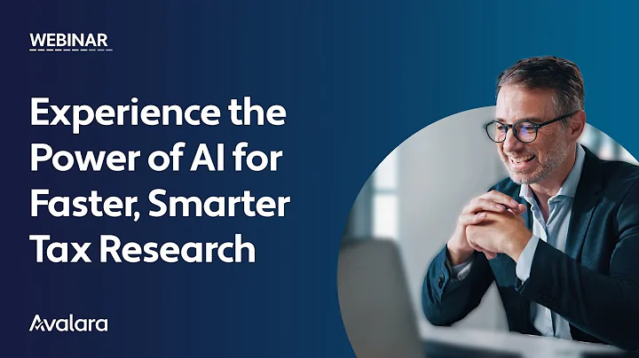 Webinar: Experience the power of AI for faster, smarter tax research