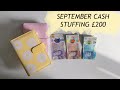 SECOND SEPTEMBER UK CASH STUFFING 2021 | STUDENT BUDGET | £200