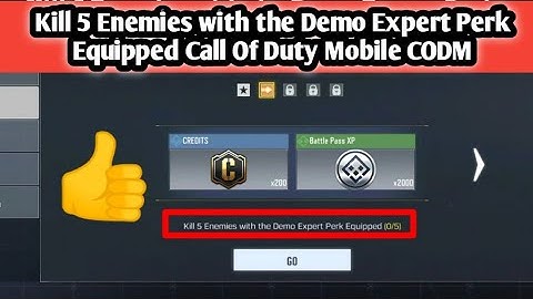 How To Kill 5 Enemies with the Demo Expert Perk Equipped Call Of Duty Mobile CODM