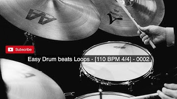 Drum beats Loops - [110BPM 4/4] Drum Loops to Play Along and for Practice.