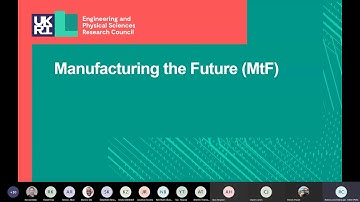 EPSRC & Manufacturing the Future theme – An Overview   Rebecca Cheesbrough, Portfolio Manager, EPSRC