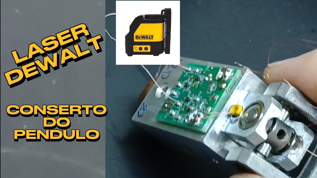 RESTAURAÇÃO DO NIVEL A LASER DEWALT CONSERTO DO PÊNDULO