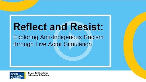 Reflect and Resist: Exploring Anti-Indigenous Racism through Live Actor Simulation
