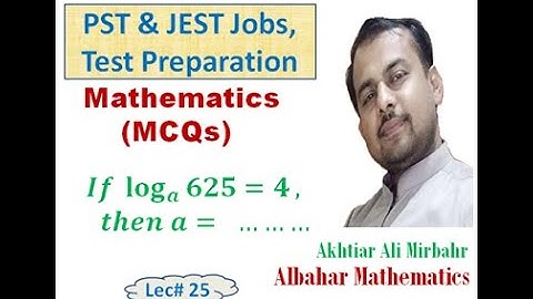 Basic Mathematics || PST || JEST || Jobs test preparation  || Logarithms  MCQs