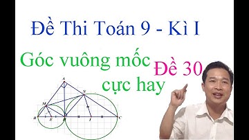 Đề thi Toán 9 học kì 1 - Đề 30 /tmttuan